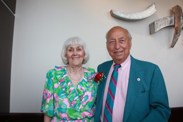 Pat and Retiring Mayor Harold Dielmann